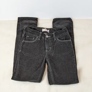 OP Girls Black Slim Straight Corduroys Kids Girls 7
